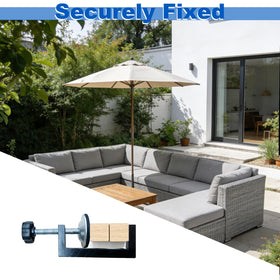 WUYIZHEHAO 4-piece set ready to secure outdoor sectional arrangements