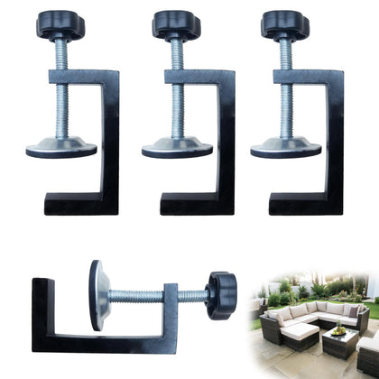 WUYIZHEHAO adjustable sectional clip demonstrating universal fit for patio furniture