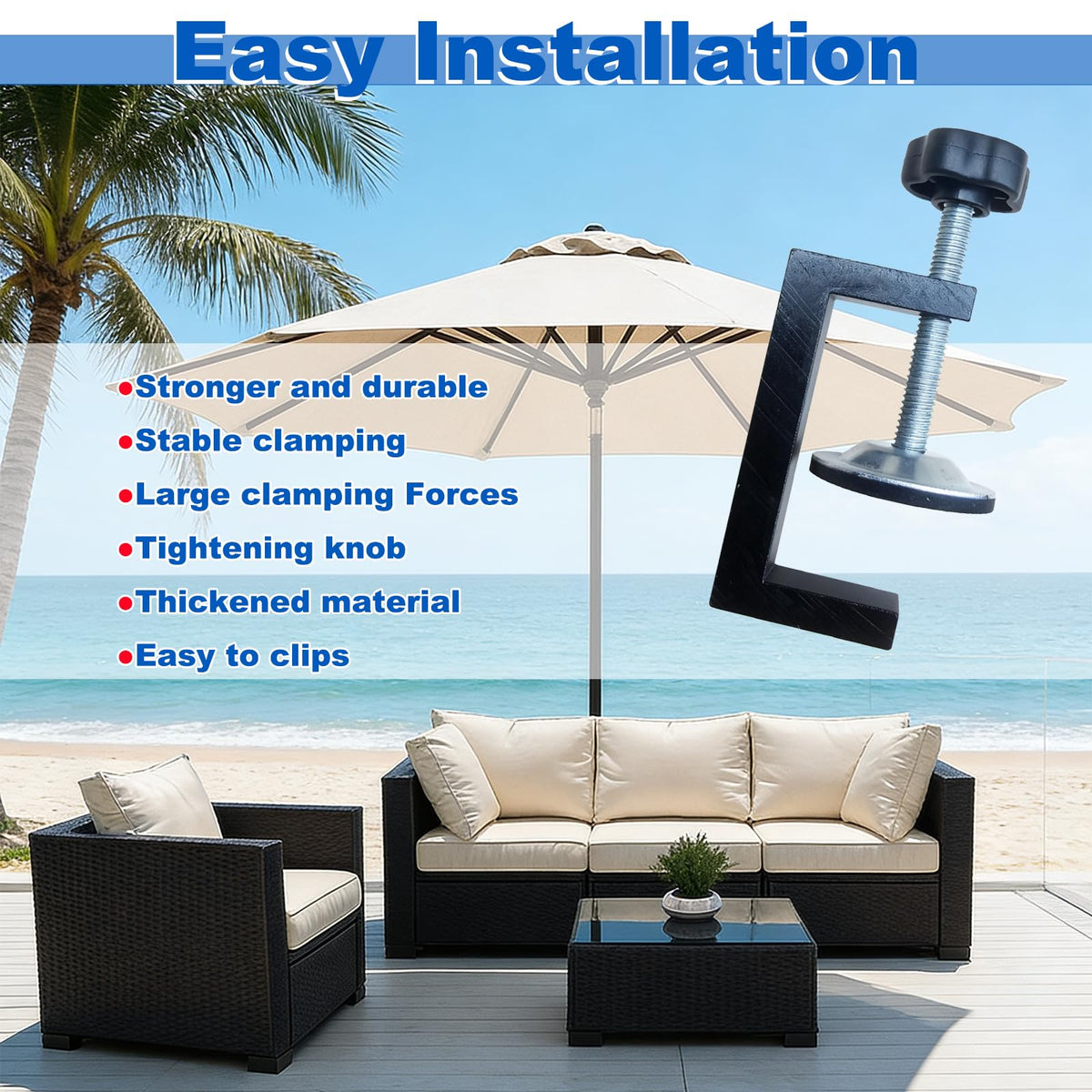 WUYIZHEHAO tool-free installation clip attaching quickly to furniture frame
