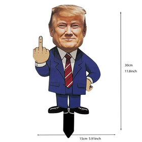 WVT yard sign made of durable polyester with sturdy stake.
