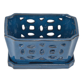 W&W orchid pot with durable ceramic material supports long-term repotting needs.