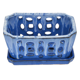 W&W durable ceramic orchid pot for long-lasting repotting use.