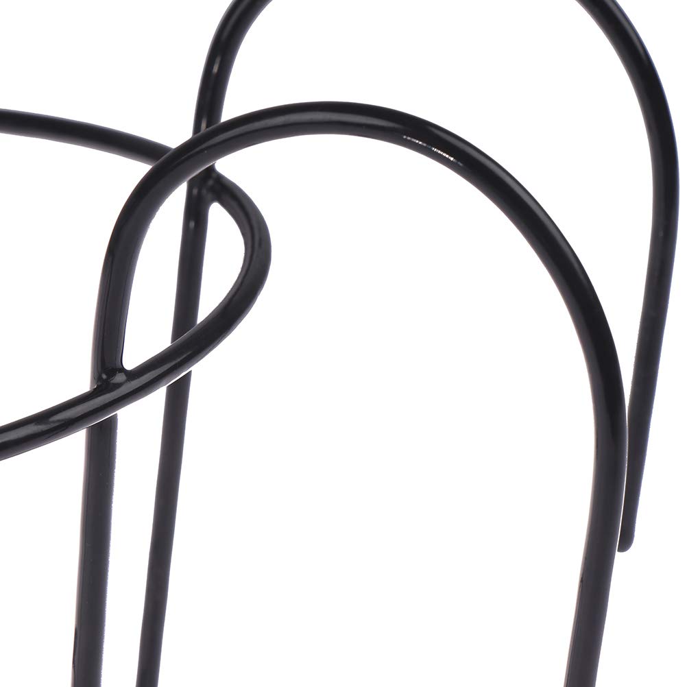 WWahuayuan round planter holder close-up reveals durable anti-rust metal
