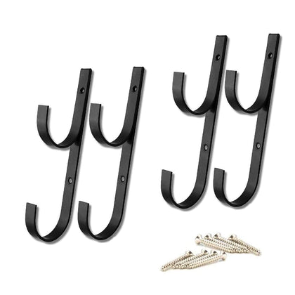 WWD POOL aluminum pole hanger with four hooks keeps pool gear organized and accessible.