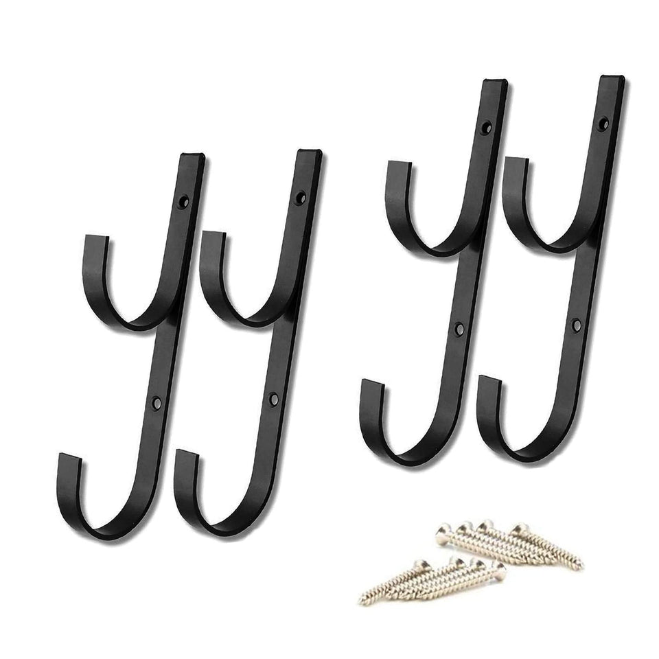 WWD POOL aluminum pole hanger with four hooks keeps pool gear organized and accessible.