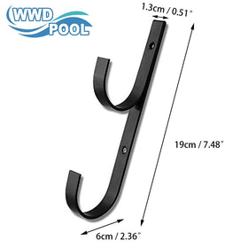 Heavy-duty aluminum design supports up to 33 pounds for garden tools.