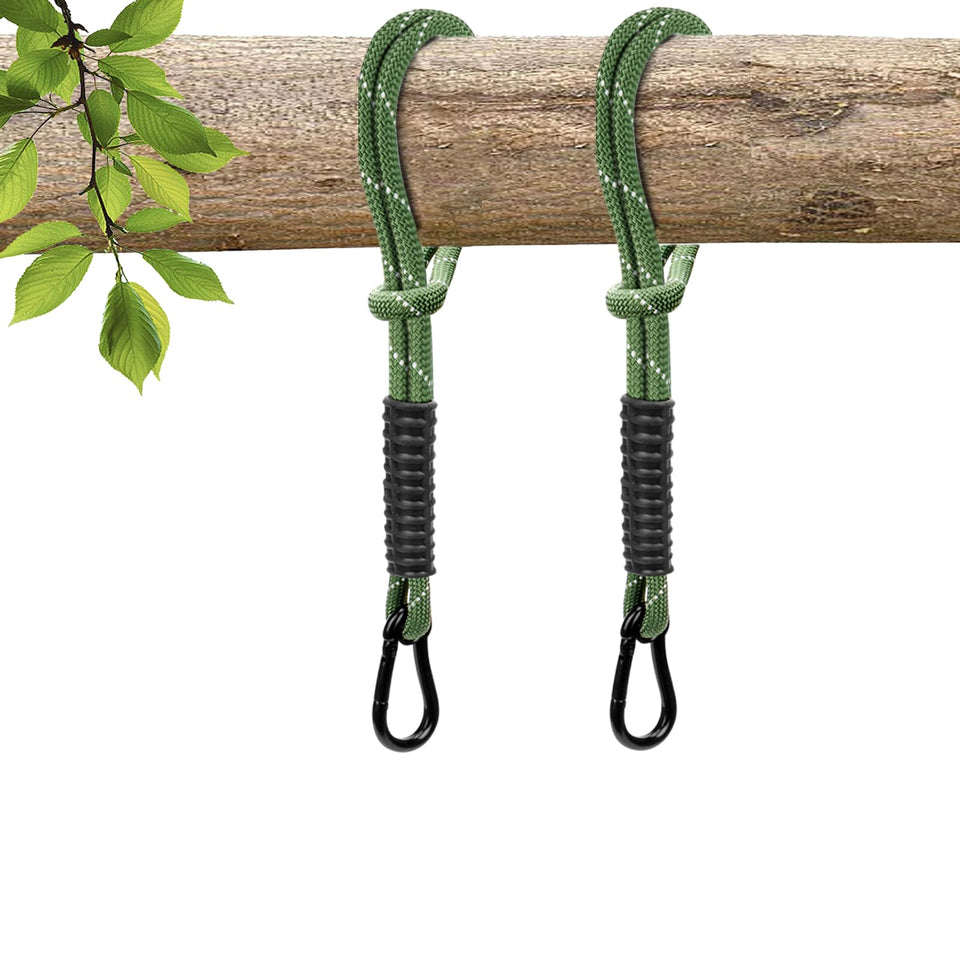 WWFFEN heavy-duty tree swing rope close-up shows durable braided polyester for long-lasting use
