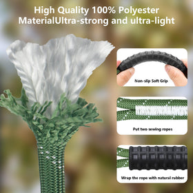 WWFFEN 11mm braided polyester rope offers abrasion resistance and durability