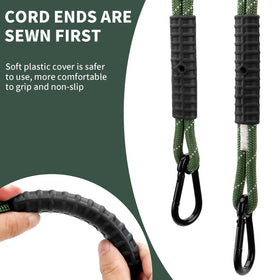 WWFFEN 5 ft strap length option wrapped around a branch for easy setup.