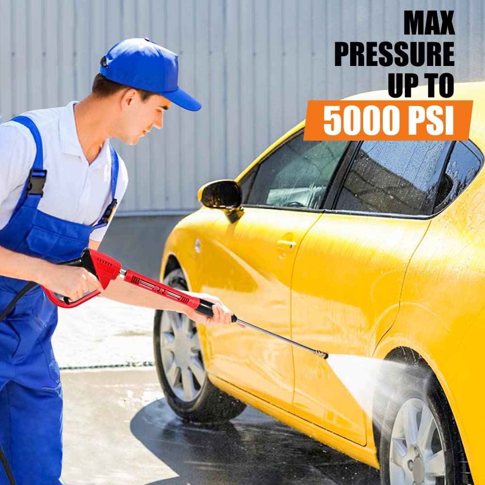 WXMECH extension wand demonstrates 38 inch reach for tough-to-clean surfaces
