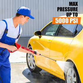 WXMECH extension wand demonstrates 38 inch reach for tough-to-clean surfaces