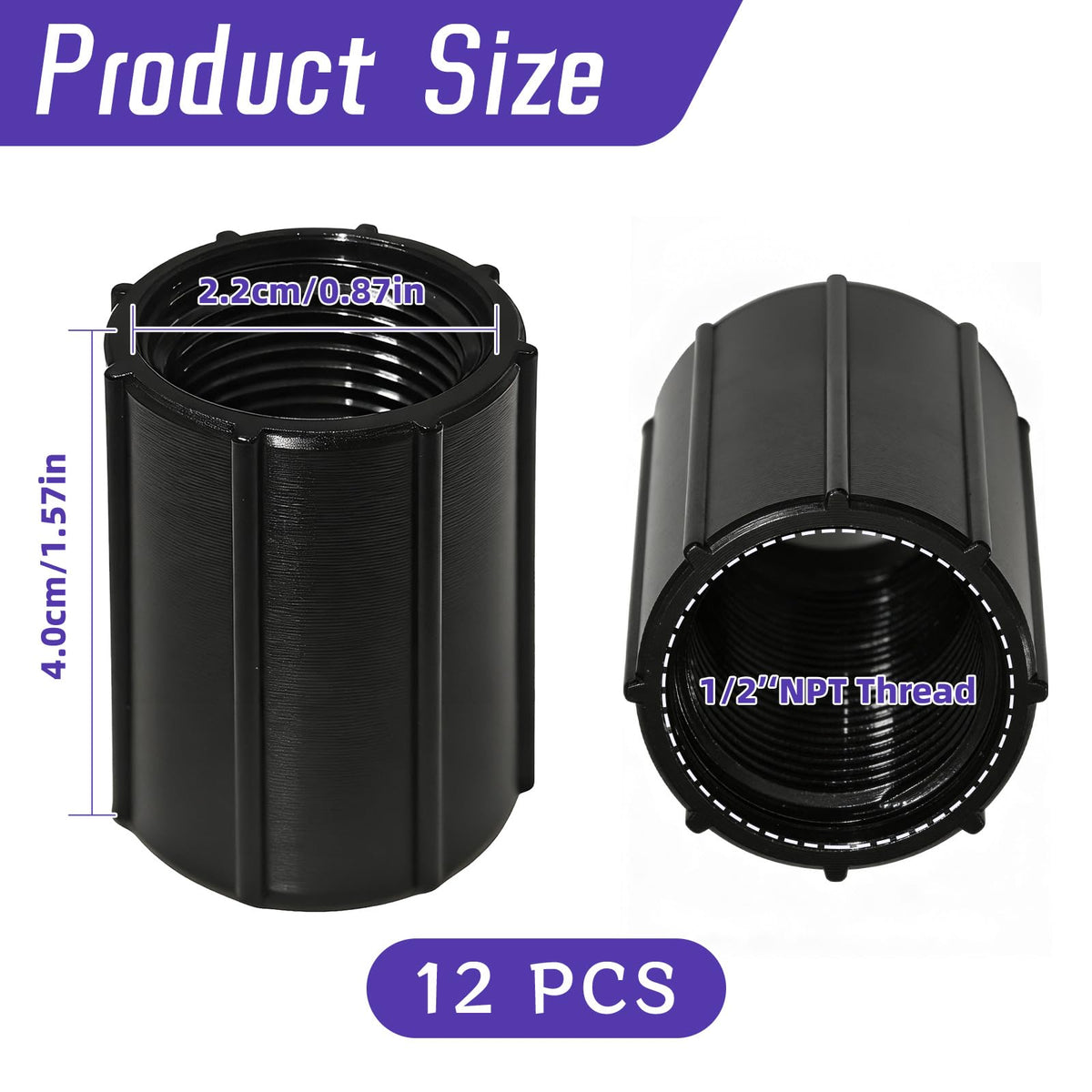 WXNTLDOH half-inch NPT sprinkler riser connector extends reach for taller plants
