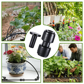 WXNTLDOH quarter-inch drip fittings illustrated for precise water distribution in gardens