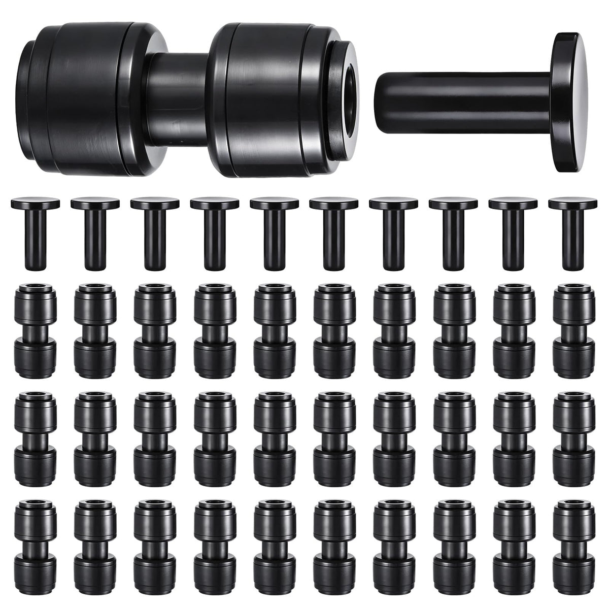 WXNTLDOH quick-connect straight coupler enables tool-free, leak-proof connections for 1/4 inch tubing