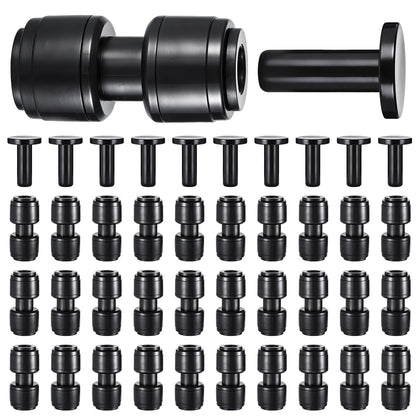 WXNTLDOH quick-connect straight coupler enables tool-free, leak-proof connections for 1/4 inch tubing