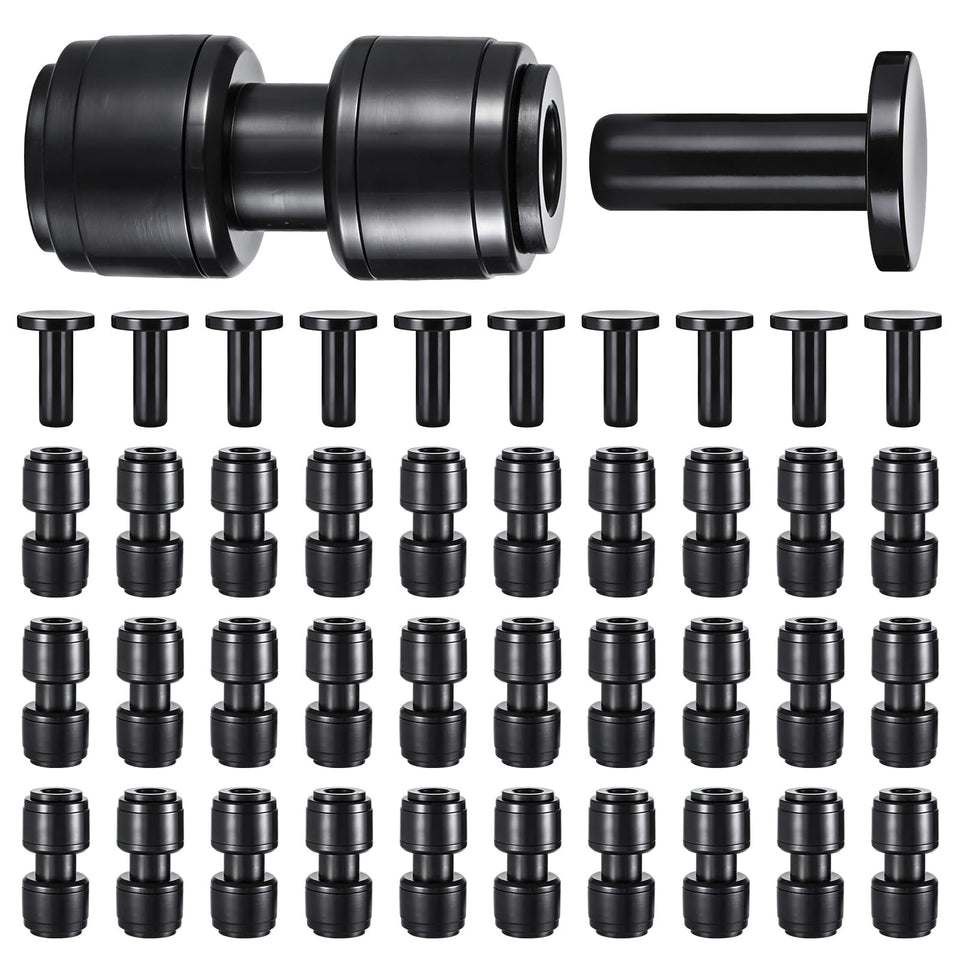 WXNTLDOH quick-connect straight coupler enables tool-free, leak-proof connections for 1/4 inch tubing