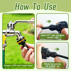 WXNTLDOH UV-resistant drip fittings endure sun exposure in outdoor gardens