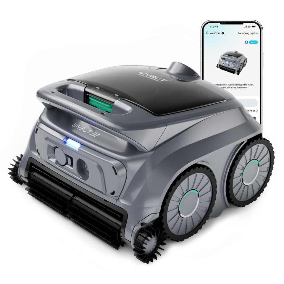 WYBOT B1 front view cleans floors and walls with efficient suction