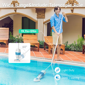 Rechargeable battery provides up to 60 minutes of runtime for WYBOT Hyson 100P