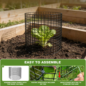 Wyegey flexible mesh panels adapt to small seedlings or large shrubs