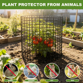 Wyegey metal cage 12x16 setup showing sturdy, weather-resistant garden protection