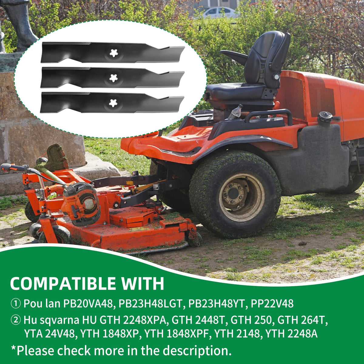 Wyevee 173920 compatibility with major 48" deck brands explained.