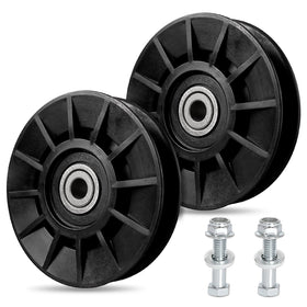 Wyevee 194326 V-Idler Pulley for Craftsman mower in action reducing belt noise