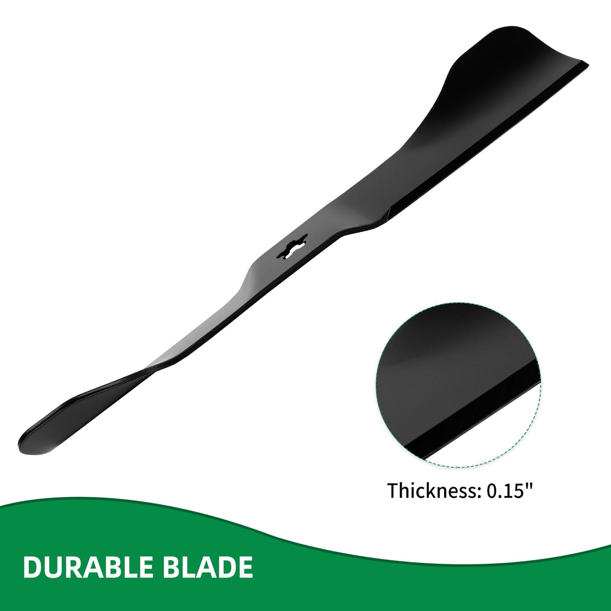 Durable steel construction of Wyevee 588811002 blade for longer life