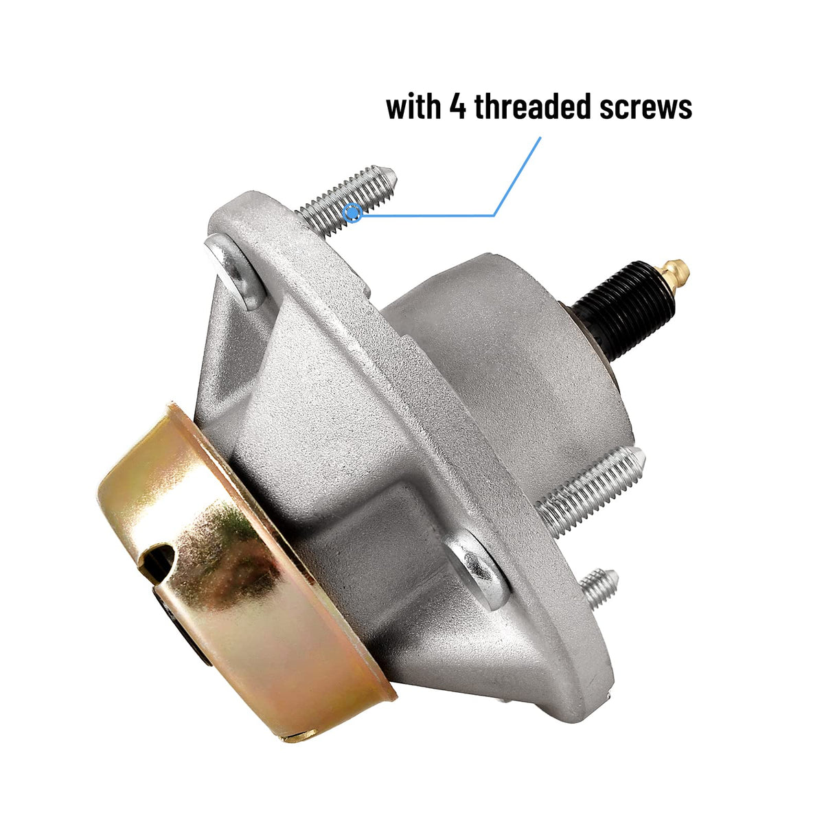 Includes four threaded bolts for secure, tool-free mounting