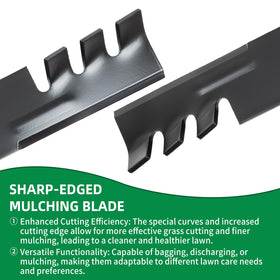 Wyevee blade compatibility showing 532180054 and 173920 for selected Husqvarna models.