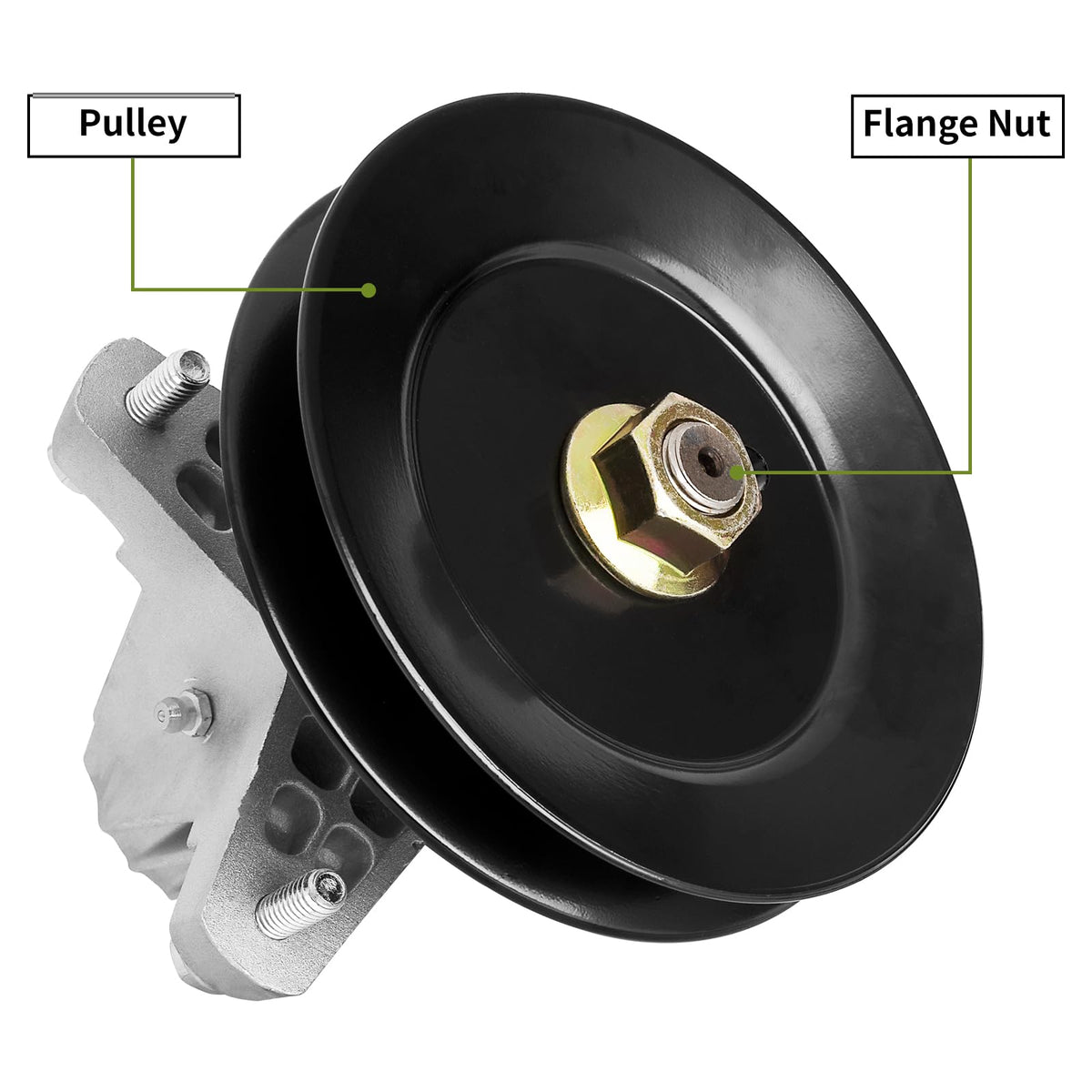 Wyevee Cub Cadet-compatible spindle fits multiple mower models.