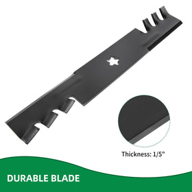 Easy-installation design for quick mower blade replacements.