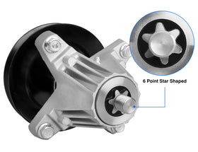 Wyevee flange nut and grease fitting simplify maintenance and secure installation.