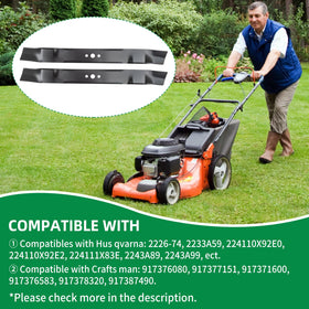 Wyevee blades mulching-action produces finer lawn clippings