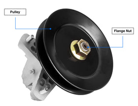 Wyevee pre-lubricated deck spindle supports ready-to-use performance.