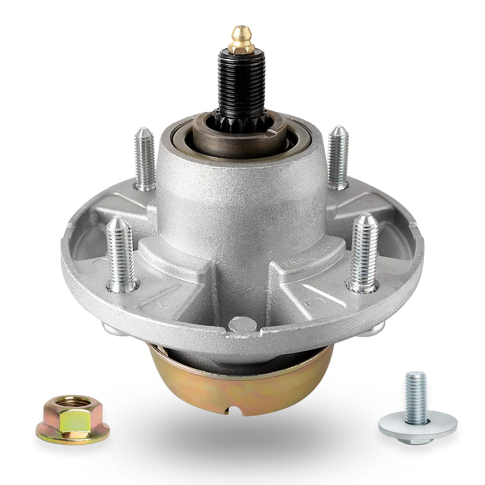 Wyevee replacement spindle assembly ready for quick mower deck installation