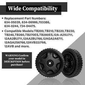 Wyevee mower wheel with robust internal gear for steady power transfer.