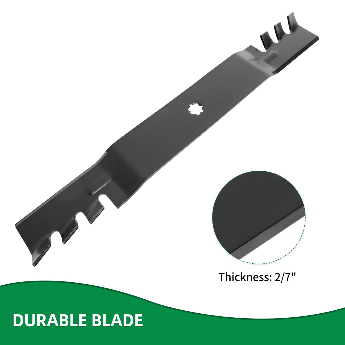 Wyevee seven-point star center-hole blades for secure mounting
