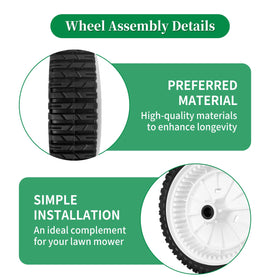 Wyevee two-pack front drive wheels for easy replacements.
