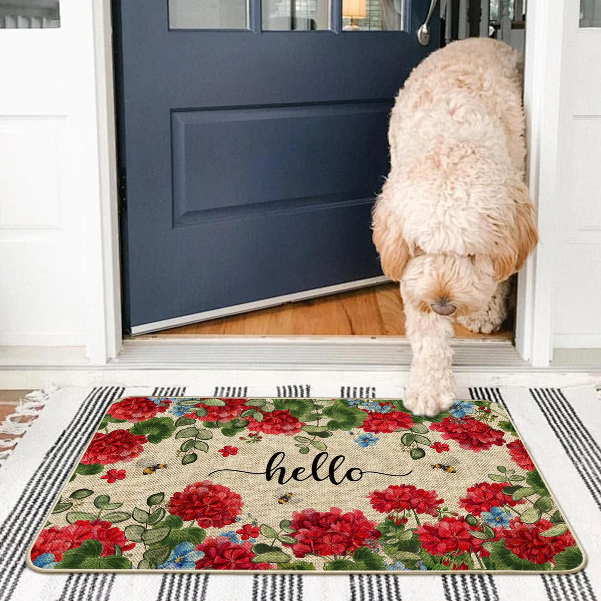 Wylumen easy-clean mat cleans quickly with hose or sponge.