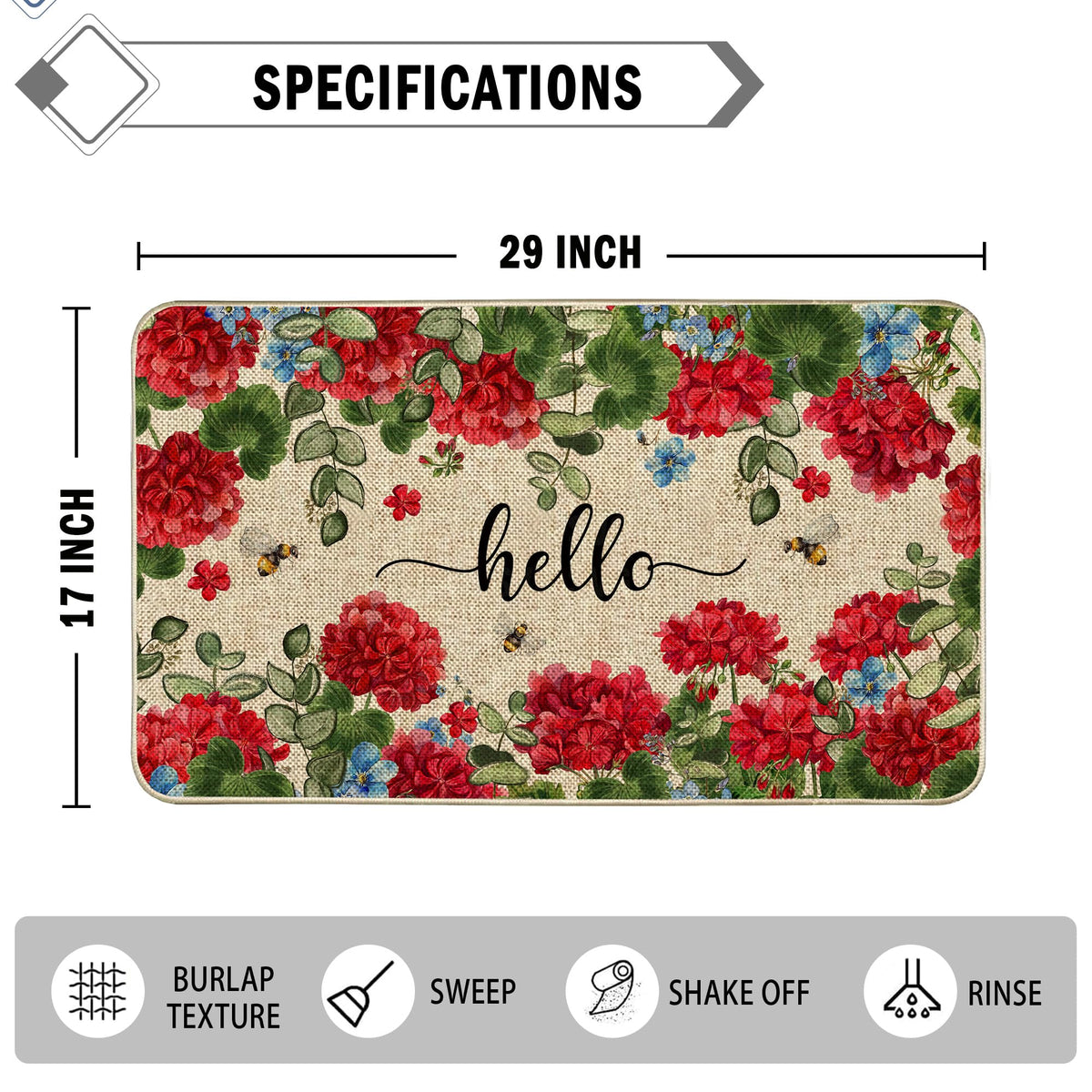 Wylumen welcome-ready mat for porches and entryways.