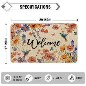 Wylumen Wildflower low-profile mat under doors avoids jams and fits thresholds.