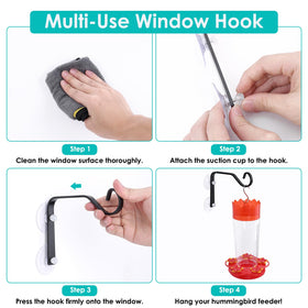 WYLUNBI window suction hanger plant pot holder for sunlit windows