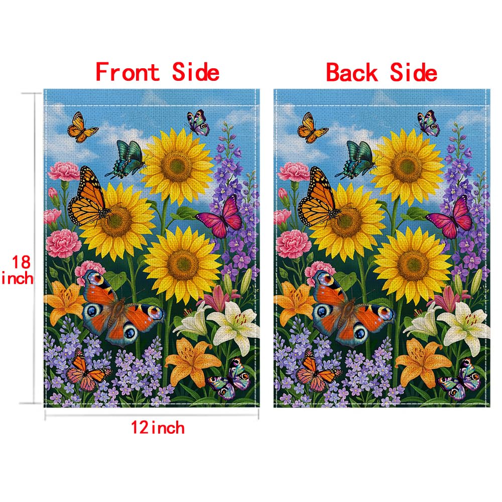 Wyooxoo machine-washable garden flag for easy care and refreshing