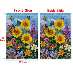 Wyooxoo machine-washable garden flag for easy care and refreshing