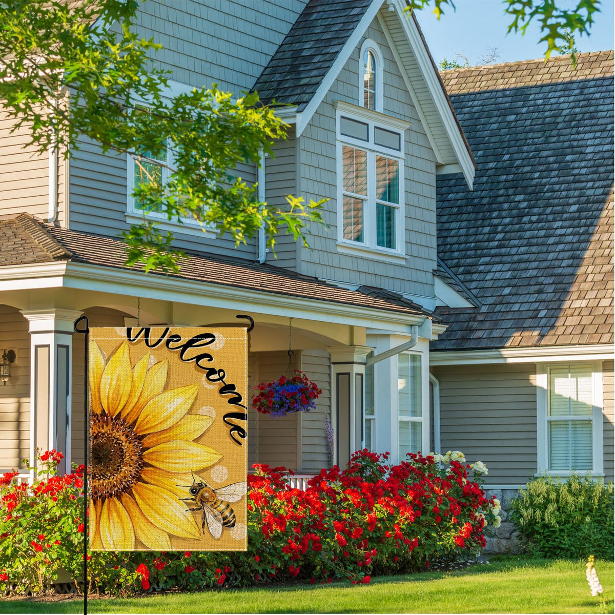 Wyooxoo outdoor flag decor for patio, porch, or yard