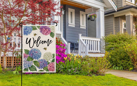Wyooxoo welcome flag 12x18 for seasonal curb appeal and home warmth.