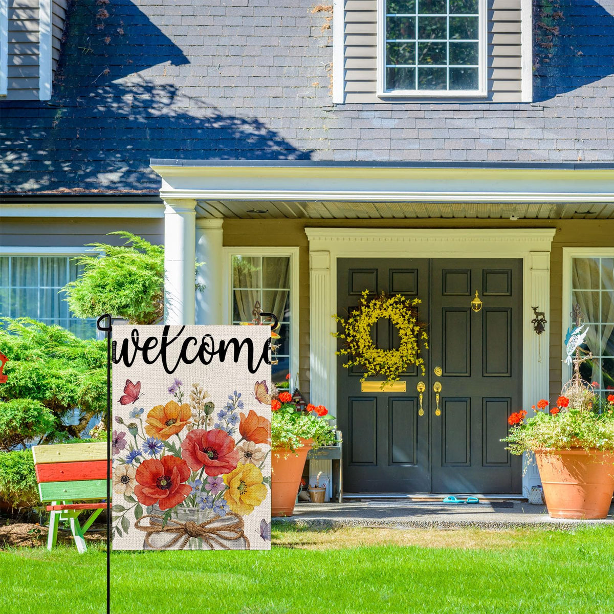 Wyooxoo garden flag ideal for porch or yard celebrations
