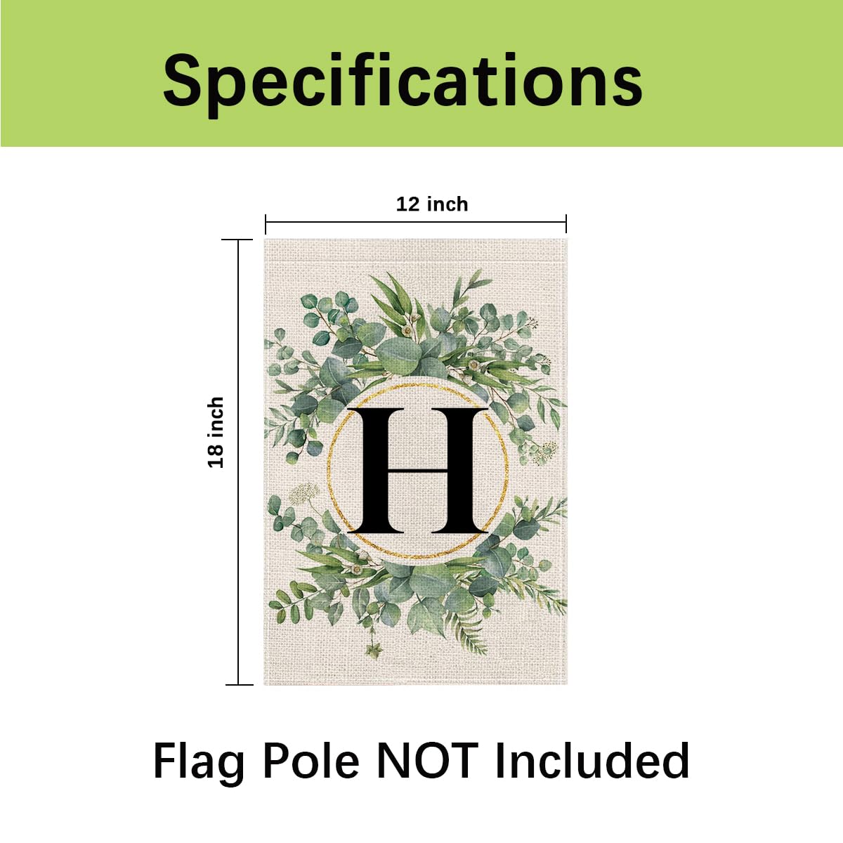 Wyooxoo yard flag decorating veranda displays with floral accents