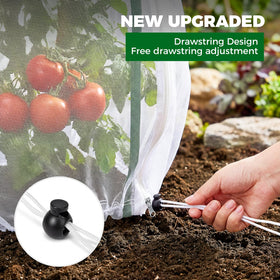 WYRJXYB heavy-duty mesh prevents pests yet stays breathable for plants.